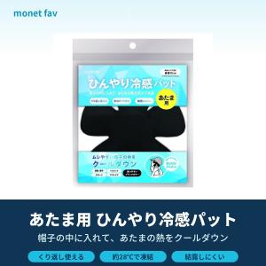 冷感パット あたま用 熱中症対策 帽子 ヘルメット ひんやり 28℃自然凍結 繰り返し使える 暑さ対策グッズ 結露しにくい フリーサイズ クールパッド 日翔