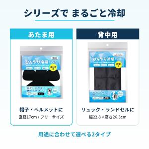 冷感パット あたま用 熱中症対策 帽子 ヘルメ...の詳細画像5