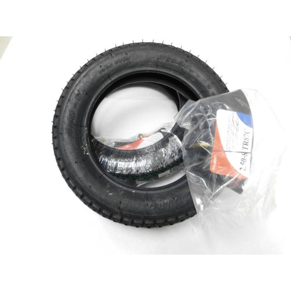 Duro2.50-8　モトコンポ タイヤ＆チューブ付きｘ２本（前後）ダンロップＯＥＭメーカー MOT...