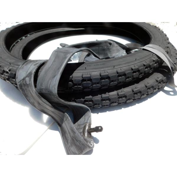 2本でDuro HF851　24ｘ2.125　ビーチクルーザー　黒タイヤ＆チューブＡＶ+リムテープ付...