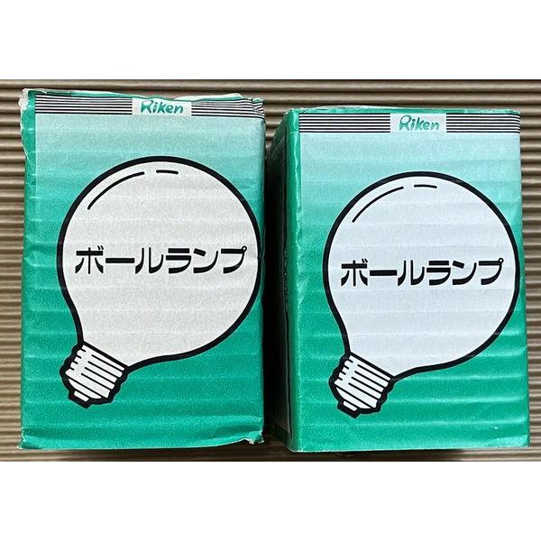 ２個セット ボール電球 クリア 40W E26口金 G70 理研 GC100/110V40WG70