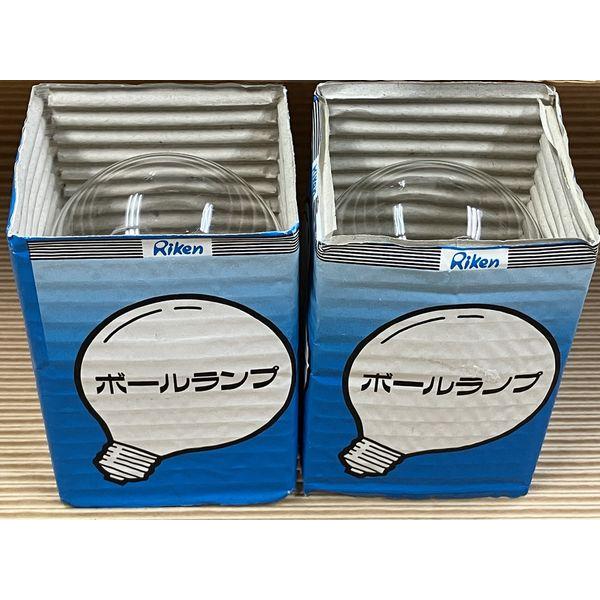 2コセット ボール電球 クリア 60W E26口金 G70 GC100/110V60WG70