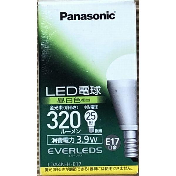 Panasonic LED電球 LDA4N-H-E17 E17口金 電球25W形相当 昼白色相当