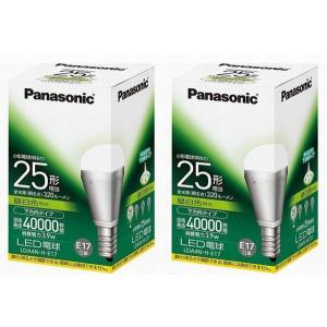 ２個セット Panasonic LED電球 LDA4N-H-E17 E17口金 電球25W形相当 昼白色相当｜スーパーデンキ