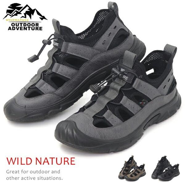 サンダル アウトドアシューズ メンズ スニーカー スリッポン スポーツサンダル 靴 WILD NAT...