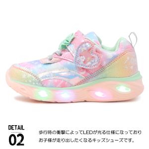 光る靴 キッズ スニーカー キッズシューズ マ...の詳細画像2