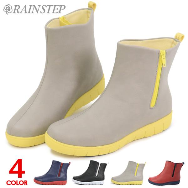 パンジー レインブーツ レインシューズ 長靴 レディース ファスナー pansy