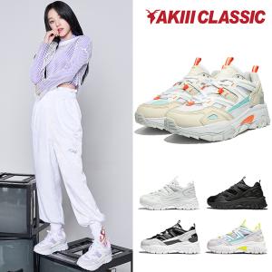 アキクラシック スニーカー AKIII CLASSIC 韓国 レディース ダッドスニーカー ダッドシューズ 厚底 美脚 おしゃれ ランブル 黒 白 RUMBLE AKC-0001｜superfoot