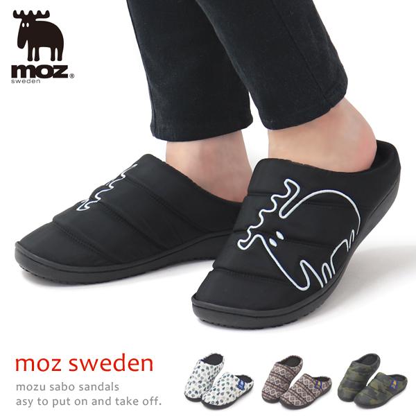 moz サボサンダル メンズ レディース モックシューズ クロッグサンダル スリッポン あったか 靴...