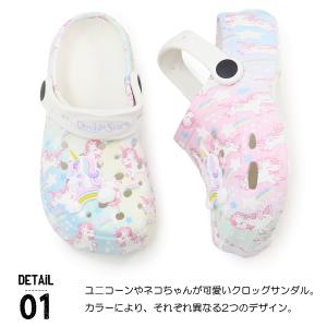 サンダル キッズ クロッグサンダル 女の子 キ...の詳細画像1