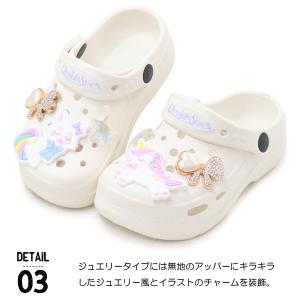 サンダル キッズ クロッグサンダル 女の子 キ...の詳細画像3
