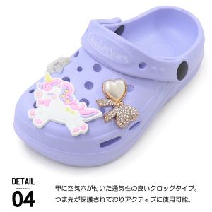サンダル キッズ クロッグサンダル 女の子 キ...の詳細画像4
