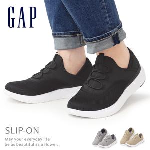 GAP ギャップ スニーカー スリッポン レディース ウォーキングシューズ 厚底 靴 かかとが踏める GPU22406｜SuperFoot