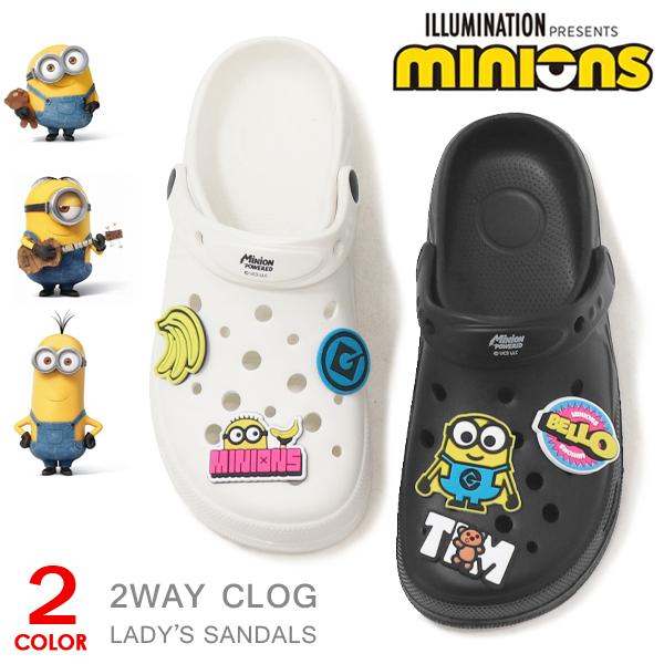 ミニオンズ サンダル レディース 厚底 クロッグサンダル キャラクター 軽量 Minions MN3...