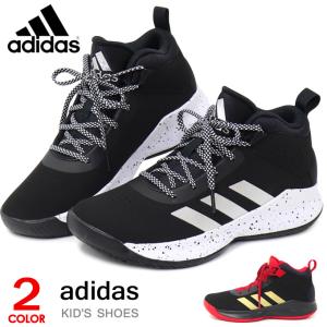 アディダス バッシュ スニーカー キッズ ハイカット ジュニア adidas Cross Em Up 5 K Wide｜superfoot