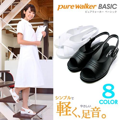 ナースサンダル オフィスサンダル レディース ナースシューズ 疲れにくい 美脚 ピュアウォーカー