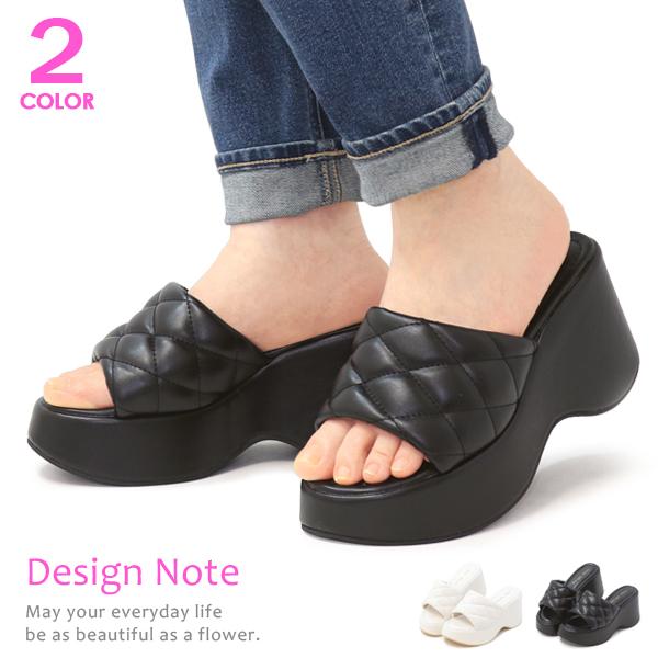 厚底サンダル レディース ヒール ウェッジソール ミュールサンダル おしゃれ かわいい Design...