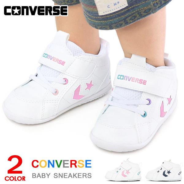 コンバース ベビーシューズ キッズ スニーカー ファーストシューズ 子供靴 CONVERSE MIN...