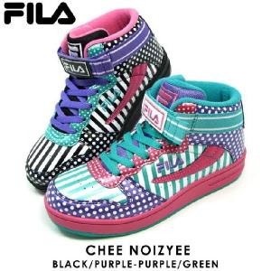 FILA フィラ キッズシューズ 子供靴  ジュニア ミッドカット ダンススニーカー FILA CHEE NOIZYEE 7PJGD5807｜superfoot