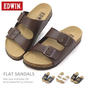 サンダル メンズ フットベットサンダル EDWIN おしゃれ...