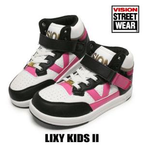 VISION LIXY KIDS II VKR-041　ジュニア　子供靴　キッズ　ハイカットスニーカー　ダンスシューズ　ビジョン STREET WEAR｜superfoot