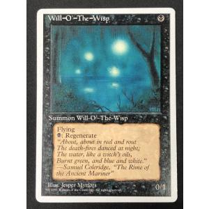 MTG《キズ有り》【鬼火/Will-o'-the-Wisp】[アルターネイト版]《4ED》[EN] R｜superfreaks