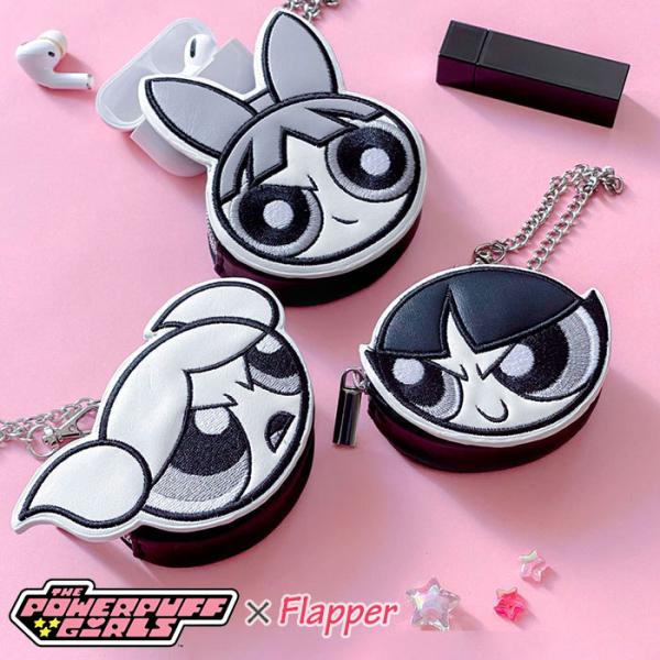 パワーパフガールズ ダイカットポーチ FLAPPER フラッパー ミニポーチ コインケース コインポ...
