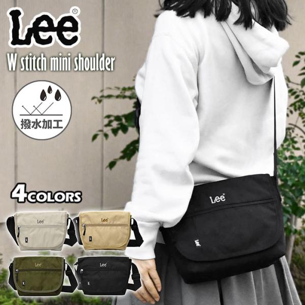 Lee リー ショルダーバッグ バッグ ブランド レディース Wステッチ フラップ ミニショルダーバ...