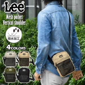 Lee リー 縦型 ミニショルダーバッグ メンズ 撥水 縦長 縦 ショルダーバッグ おしゃれ 大人 斜めがけバッグ 斜め掛けバッグ 軽い 軽量 小さめ ブランド バッグ
