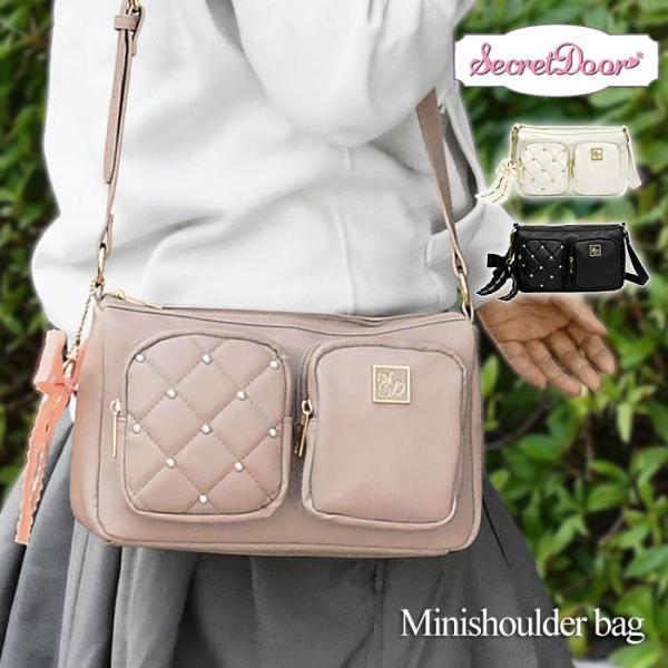 リボンチャーム付き ミニショルダーバッグ レディース ショルダーバッグ 小さめ おしゃれ かわいい ...