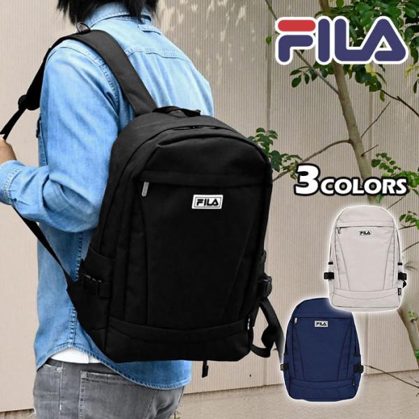 FILA フィラ リュック リュックサック メンズ おしゃれ 通学 通勤 大容量 シンプル 黒 パソ...