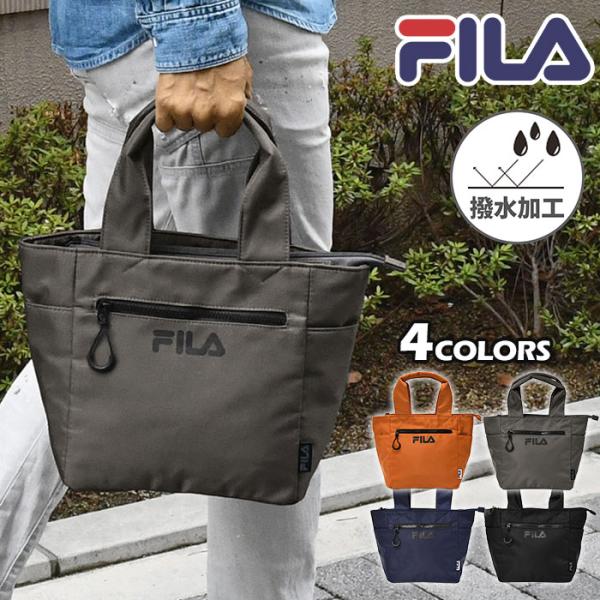 FILA フィラ 撥水 ミニトートバッグ トートバッグ メンズ おしゃれ 小さめ ファスナー 手提げ...