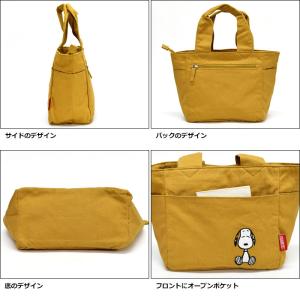 スヌーピー キャンバス ミニトートバッグ レデ...の詳細画像5