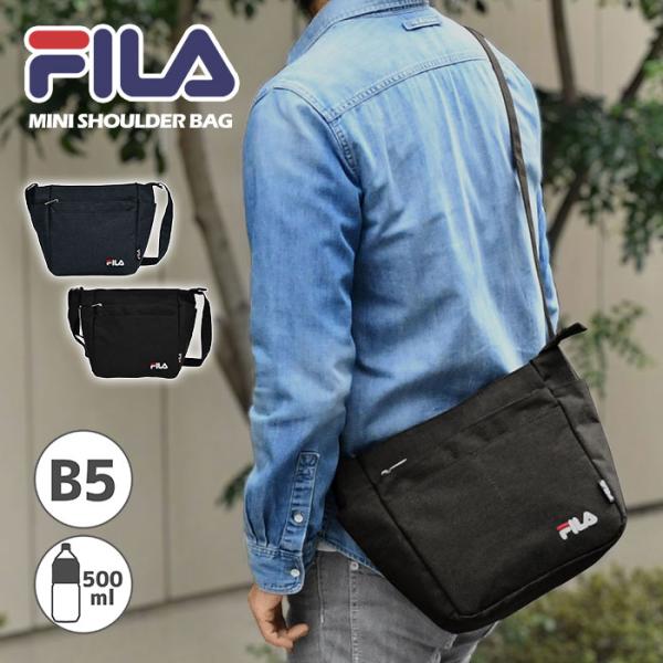 FILA フィラ ショルダーバッグ メンズ 斜めがけ 斜め掛け バッグ シンプル 軽い 軽量 おしゃ...
