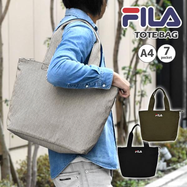 FILA フィラ メンズ キャンバス トート トートバッグ おしゃれ かっこいい 帆布 ゴルフ アウ...