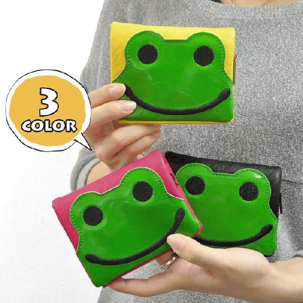 【訳あり】 財布 レディース 小さめ おしゃれ 二つ折り財布 カエル 二つ折り 財布