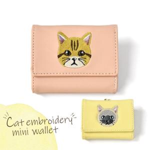 財布 子供 子供用 こども キッズ 女の子 女子 男の子 男子 小学生 中学生 高校生 大学生 学生 おしゃれ 猫グッズ 雑貨 猫 刺繍 がま口 三つ折り ミニ財布 Ss Wa 016 K Superfrog 通販 Yahoo ショッピング