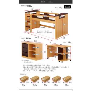 システムベッド 子供 大人用 ロフトベッド シ...の詳細画像1