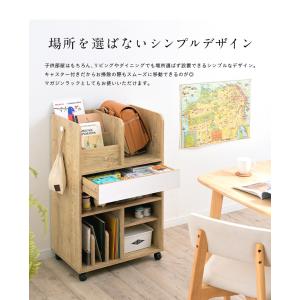 可動式棚 物かけフック キャスター付 ランドセ...の詳細画像5