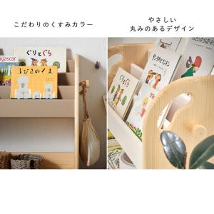 完成品 絵本ラック 絵本棚 キャスター付き 本...の詳細画像5