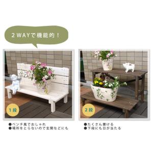 園芸ラック おしゃれ 2ウエイフラワースタンド...の詳細画像4