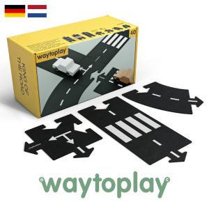 正規輸入品 オランダ直輸入 waytoplay King of the Road 40-pieces 子供 小学生 プラレール好き おうち遊び 室内遊び 海外 輸入