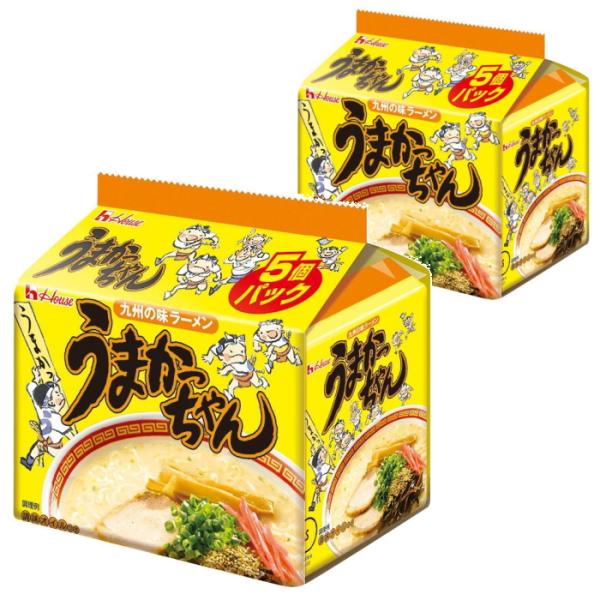 うまかっちゃん5食入×2個（合計10食）うまかっちゃん　ハウス食品 即席袋麺 ラーメン インスタント...