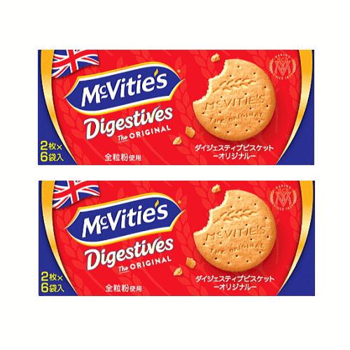 マクビティダイジェスティブビスケット オリジナル 12枚(2枚×6袋)×2箱 McVitises 送...