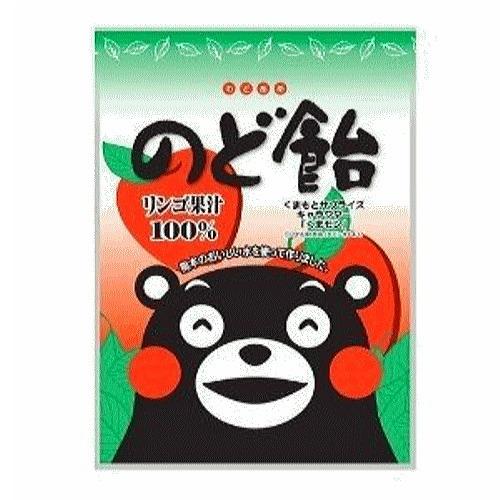 くまモンのど飴1袋（90ｇ）x10袋 くまモン 熊本の水使用  ケース販売 リンゴ果汁100％使用 ...