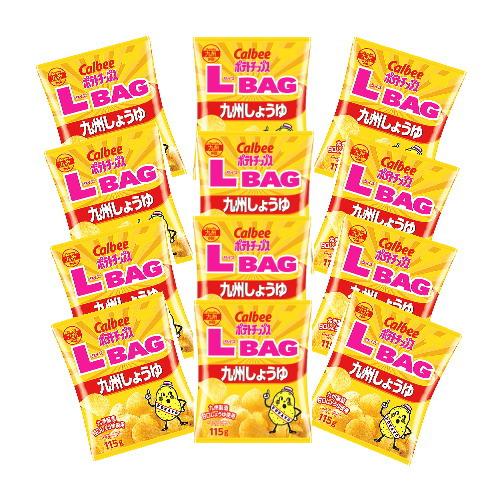 ポテトチップス ＬサイズBAG 九州しょうゆ 115g×12袋（1ケース）カルビー 送料無料 ☆10...