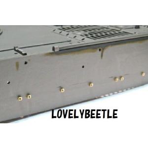 1/16 タイガー１型戦車用 真鍮製　ハイグレード　サイドスカート　取り付け基部＆超精密! M1.2...