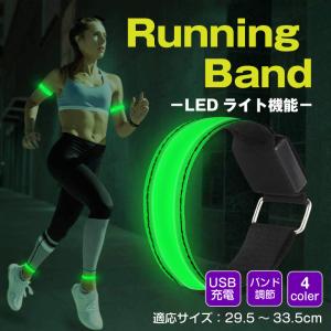 USB充電式 LEDランニングバンド ピカピカ光る リフレクター 反射 発光 推し色 ライブ イベント 散歩 ナイトランナー 夜間 防犯 調節｜SUPER NATTO