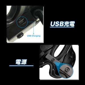 自転車 テールライト付き サドル USB充電式...の詳細画像2