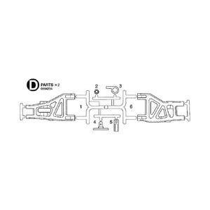 ラジコンパーツいろいろセット　購入伝票画像あり DT-02,03 Dパーツ(1枚) ※アフターパーツ※ [10004254] : スーパー